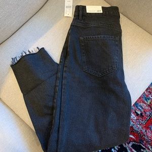 PACSUN Eco Black High Waisted Straight Leg Jeans